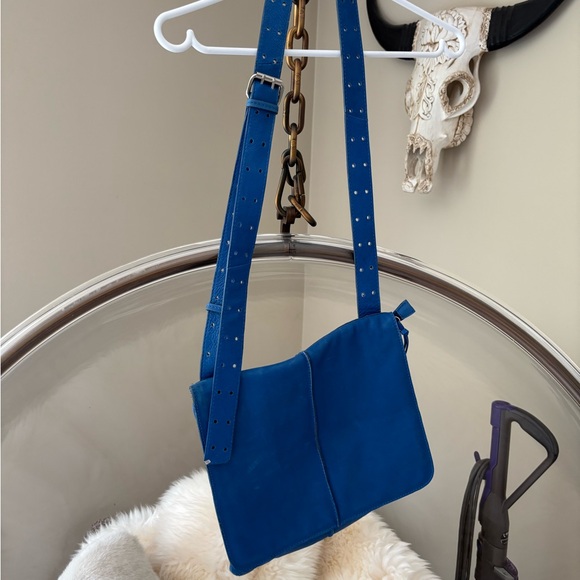 Blue Leather Women's Bag - Picture 3 of 3